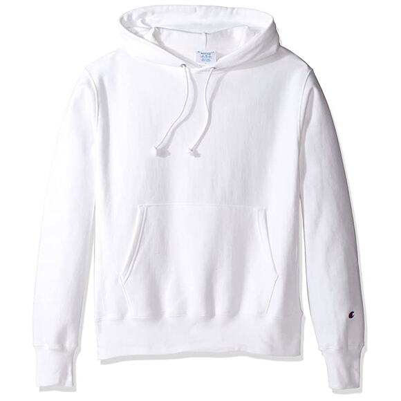 NWT Champion Men’s Reverse Weave Pullover Hoodie White Size L - Picture 1 of 3